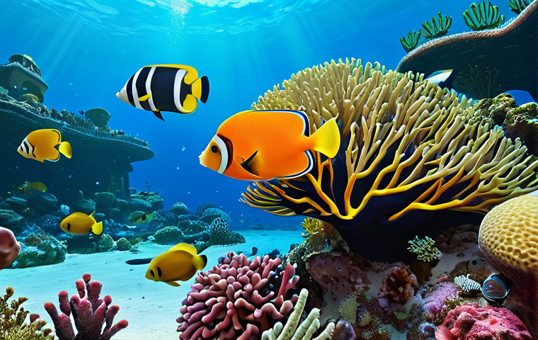 **
"The Octonauts exploring a vibrant coral reef, teeming with colorful fish and marine life. Barnacles and Kwazii are in the foreground, observing a school of angelfish. The Gup-A is visible in the background, exploring the reef. Bright, saturated colors, underwater scene, safe for work, appropriate content, fully clothed, family-friendly, perfect anatomy, correct proportions, natural pose, well-formed hands, proper finger count, natural body proportions, professional illustration."
**