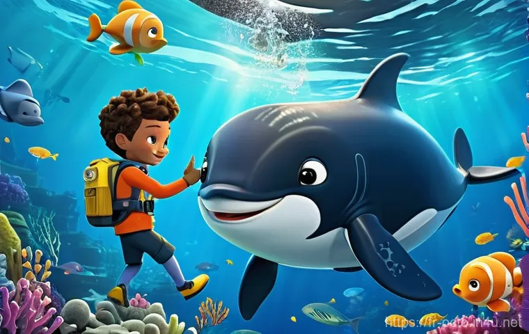 옥토넛 글로벌 인기 요인 - **Octonauts Team on an Underwater Rescue Mission:** A vibrant and action-packed animated illustratio...