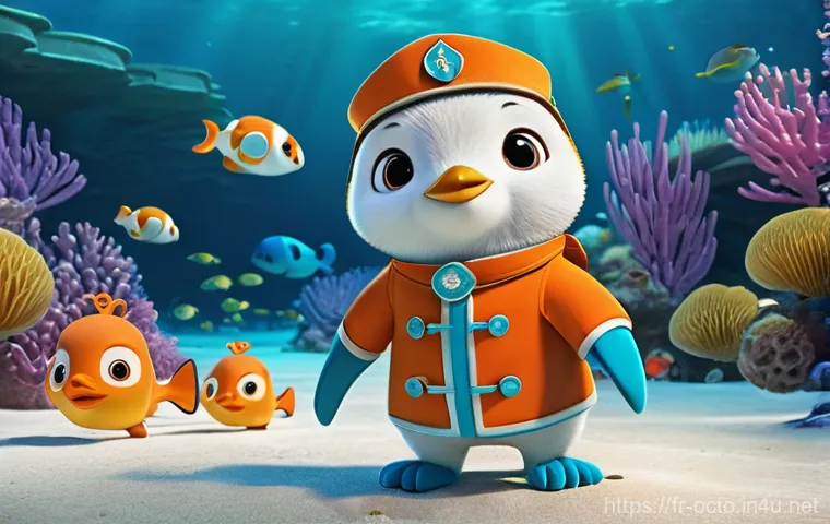 옥토넛 애니메이션 더빙 과정 - **A dynamic, high-resolution photo of professional French voice actors in a modern, soundproofed rec...