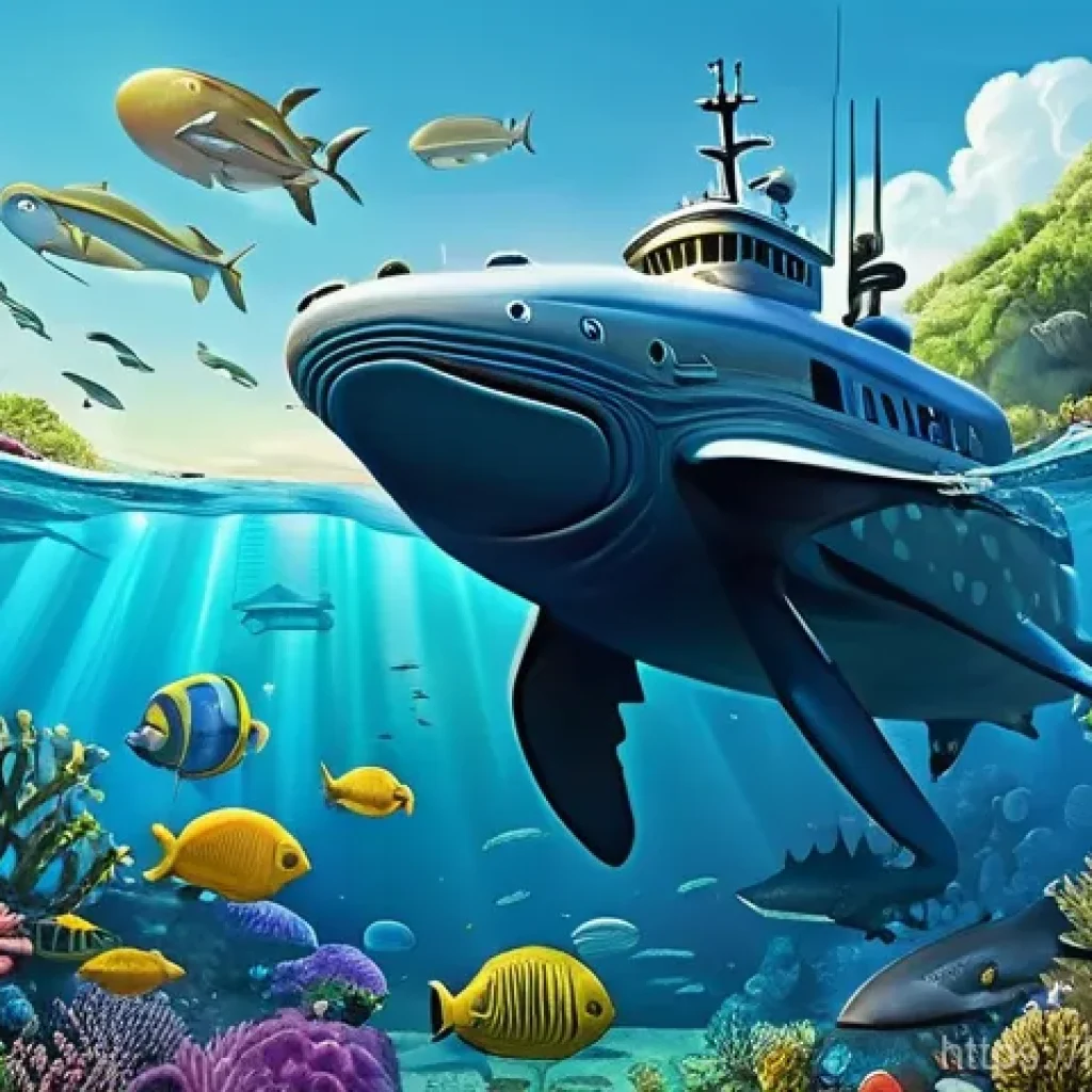 옥토넛 시즌 3 해양 모험 테마 - **Underwater Exploration and Biodiversity Discovery:**
"A vibrant and scientifically accurate il...