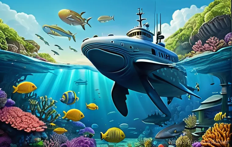 옥토넛 시즌 3 해양 모험 테마 - **Underwater Exploration and Biodiversity Discovery:**
"A vibrant and scientifically accurate il...