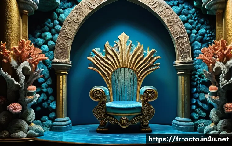 옥토넛 어린이 동화로 재탄생 - **Noble Captain Barnacles in His Coral Castle Throne Room**
A majestic, highly detailed fantasy ...